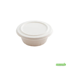 Wholesale Restaurantware Pulp Tek Round White Sugarcane / Bagasse Flat Lid - Fits 9 oz Take Out Bowl- Bulk