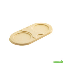 Wholesale Restaurantware Pulp Tek Oval Natural Sugarcane / Bagasse Lid - Fits Bagasse Take Out Container- Bulk