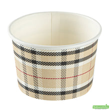 Wholesale Restaurantware 4 Oz Round Plaid Paper To Go Cup- Bulk