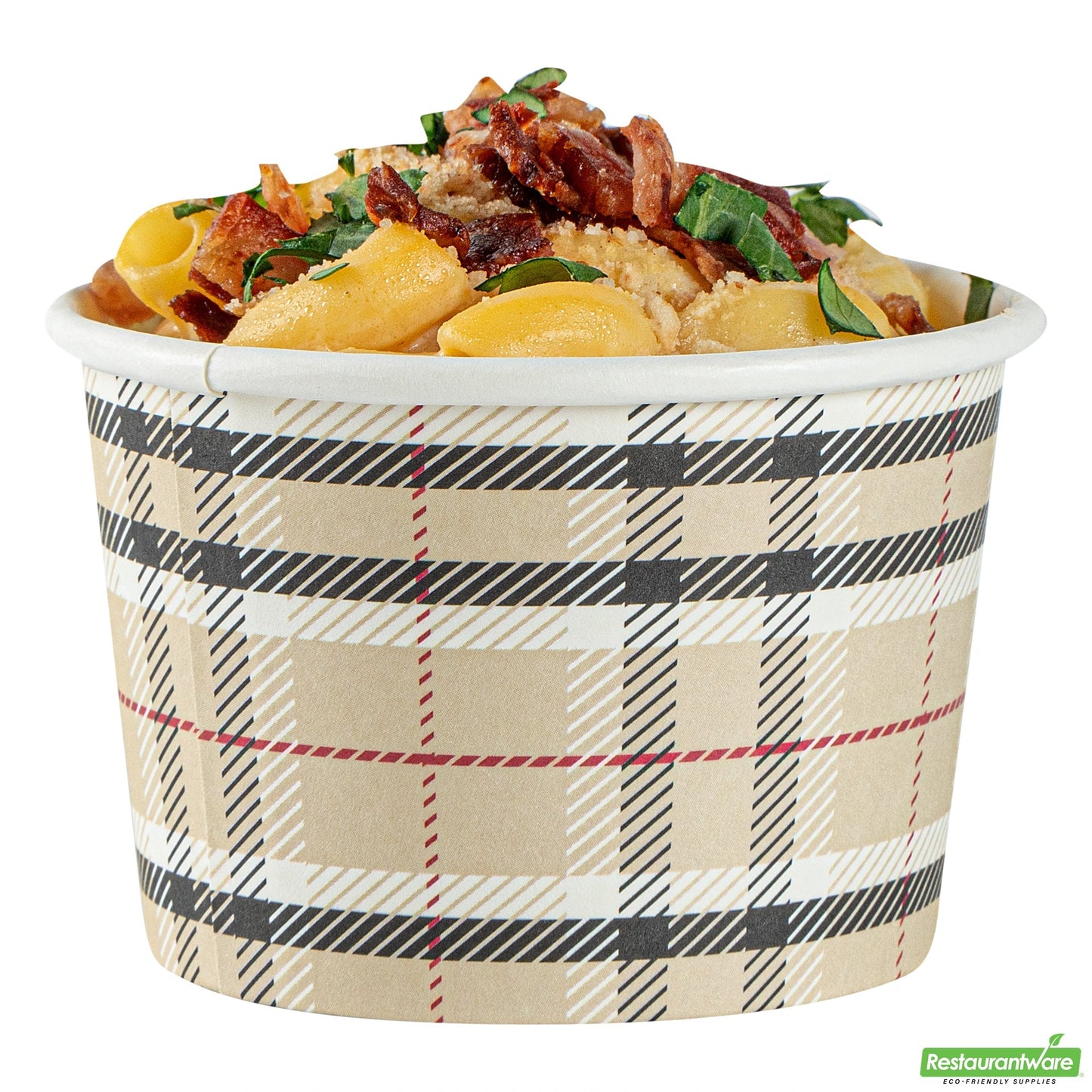 Wholesale Restaurantware 4 Oz Round Plaid Paper To Go Cup- Bulk