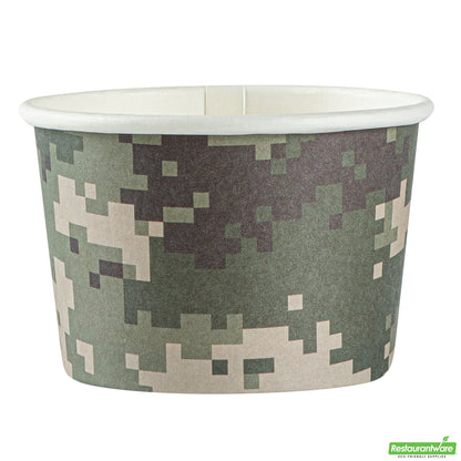 Wholesale Restaurantware 4 Oz Round Camouflage Paper To Go Cup- Bulk