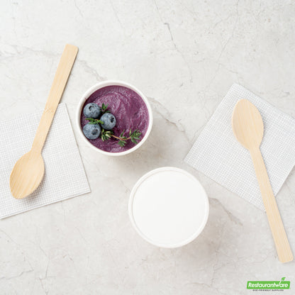 Wholesale Restaurantware Coppetta Round White Paper to Go Cup Lid - Fits 4 Oz- Bulk