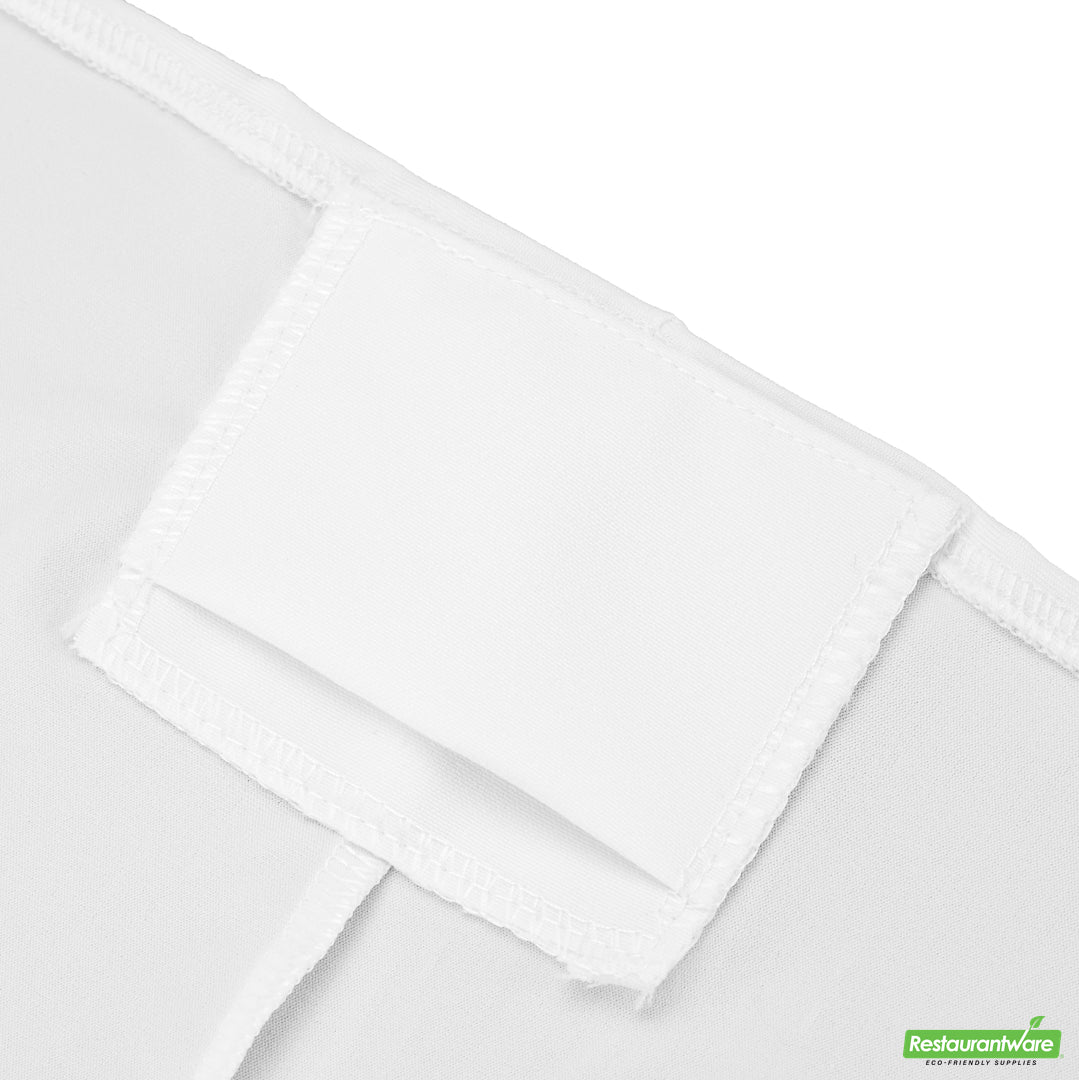 Wholesale Restaurantware Table Tek White Spandex Banquet Chair Cover - Universal, Stretch- Bulk
