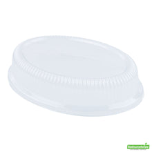 Wholesale Restaurantware Pulp Safe Oval Clear Plastic Ripple Dome Lid - Fits Sugarcane / Bagasse Plate- Bulk