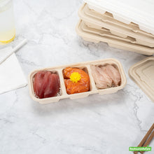 Wholesale Restaurantware Pulp Tek Rectangle Natural Sugarcane / Bagasse Lid - Fits Catering Container- Bulk