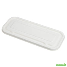 Wholesale Restaurantware Pulp Tek Rectangle White Sugarcane / Bagasse Lid - Fits Catering Container- Bulk