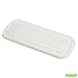 Wholesale Restaurantware Pulp Tek Rectangle White Sugarcane / Bagasse Lid - Fits Catering Container- Bulk
