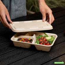 Wholesale Restaurantware Pulp Tek Rectangle Natural Sugarcane / Bagasse Flat Lid - Fits To Go Container- Bulk
