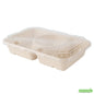 Wholesale Restaurantware Pulp Tek Rectangle Clear Plastic Flat Lid - Fits Bagasse to Go Container- Bulk