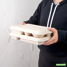 Wholesale Restaurantware Pulp Tek Rectangle Natural Bagasse Flat Lid - Fits To Go Trays- Bulk