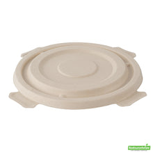 Wholesale Restaurantware Pulp Tek Round Natural Sugarcane / Bagasse Flat Lid - Fits To Go Bowl- Bulk