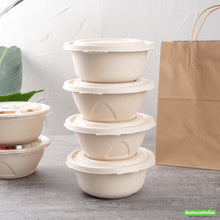 Wholesale Restaurantware Pulp Tek Round Natural Sugarcane / Bagasse Flat Lid - Fits To Go Bowl- Bulk