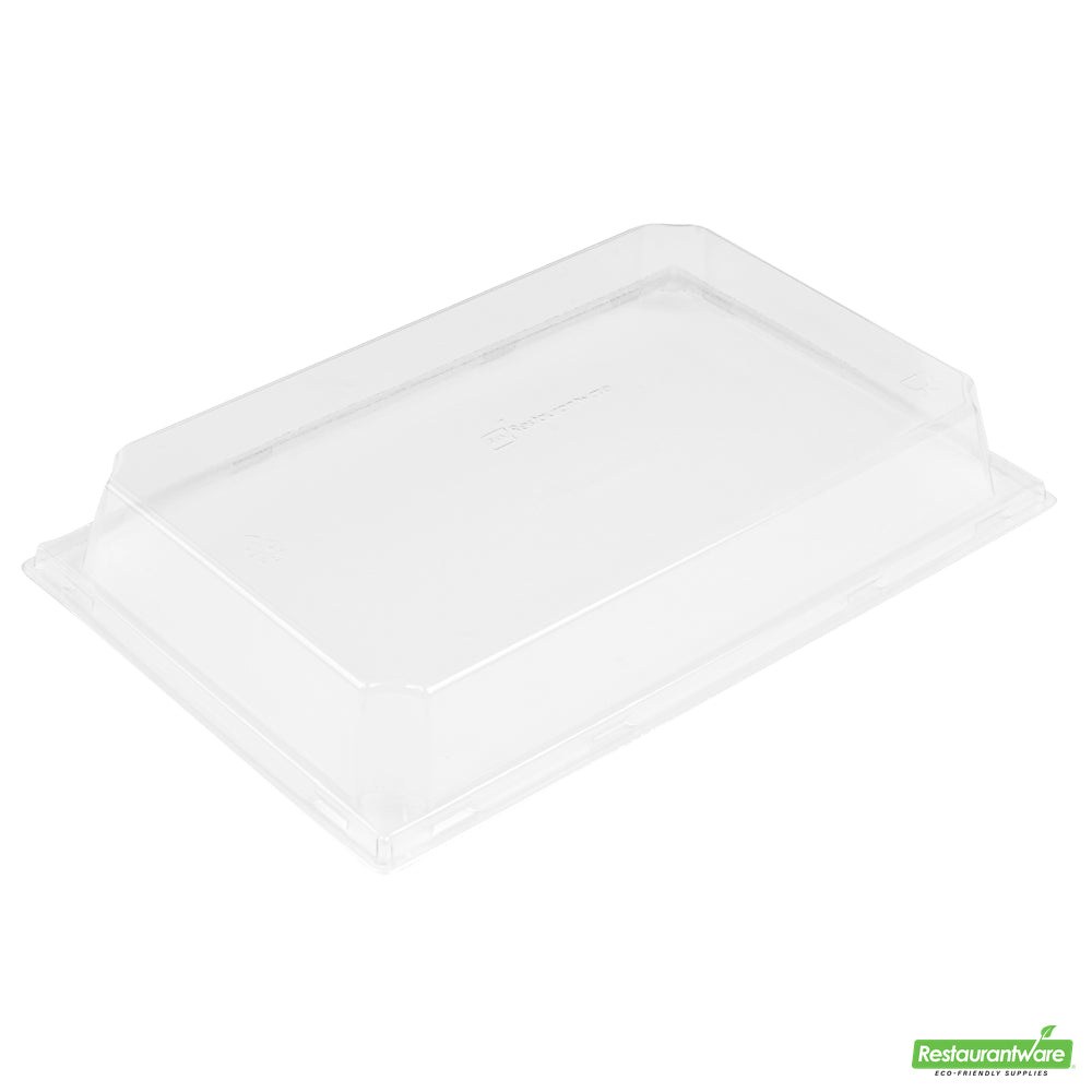 Wholesale Restaurantware Matsuri Vision Clear Plastic Lid - Fits Large Sushi Tray- Bulk