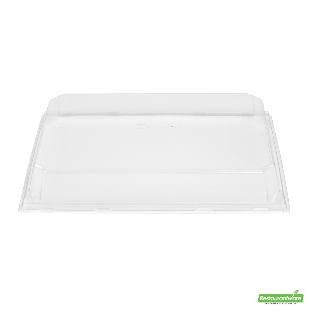 Wholesale Restaurantware Matsuri Vision Clear Plastic Lid - Fits Large Sushi Tray- Bulk