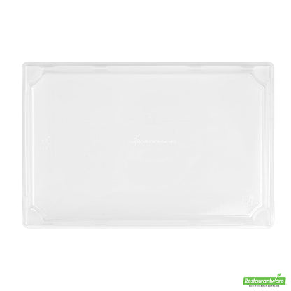 Wholesale Restaurantware Matsuri Vision Clear Plastic Lid - Fits Large Sushi Tray- Bulk