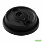 Wholesale Restaurantware Restpresso Black Plastic 2-in-1 Straw or Sippy Coffee Cup Lid - with Detachable Double Plug, Fits 8, 12, 16 and 20 oz- Bulk