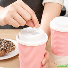 Wholesale Restaurantware Restpresso White Plastic Coffee Cup Lid - with Detachable Plug, Fits 8, 12, 16 and 20 Oz- Bulk