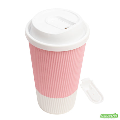 Wholesale Restaurantware Restpresso White Plastic Coffee Cup Lid - with Detachable Plug, Fits 8, 12, 16 and 20 Oz- Bulk