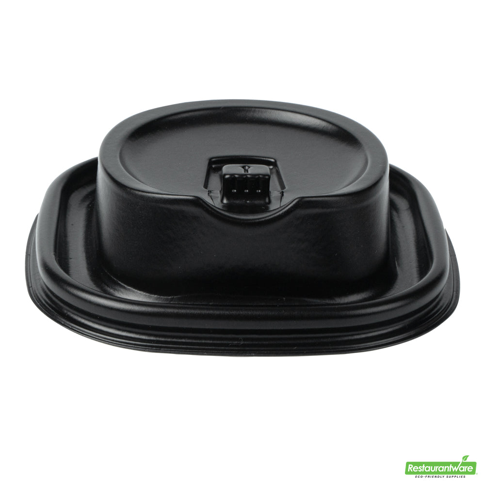 Wholesale Restaurantware Hip 2 Be Square Black Plastic Sippy Cup Lid - Fits 12, 16 and 22 oz- Bulk
