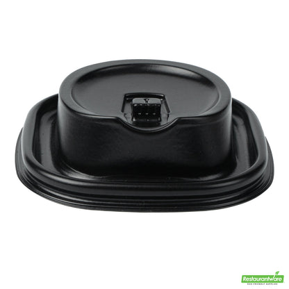 Wholesale Restaurantware Hip 2 Be Square Black Plastic Sippy Cup Lid - Fits 12, 16 and 22 oz- Bulk