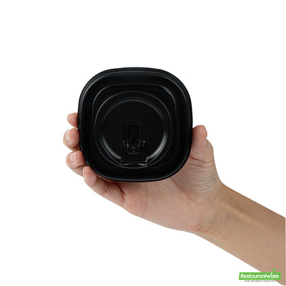 Wholesale Restaurantware Hip 2 Be Square Black Plastic Sippy Cup Lid - Fits 12, 16 and 22 oz- Bulk