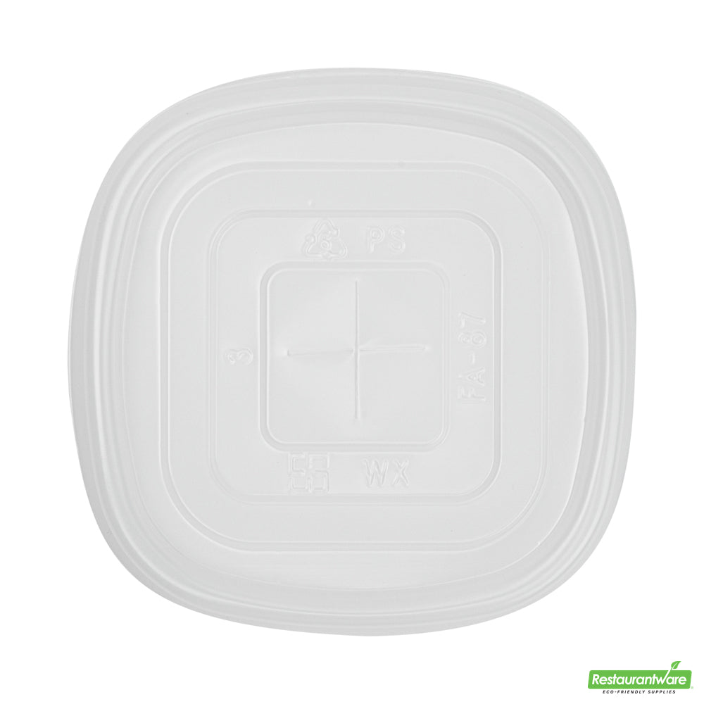 Wholesale Restaurantware Hip 2 Be Square Frosted Plastic Straw Lid - Fits 12, 16 and 22 oz- Bulk