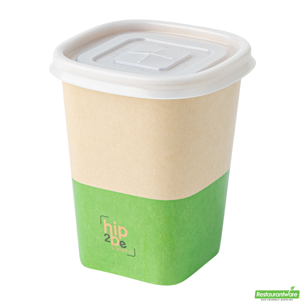 Wholesale Restaurantware Hip 2 Be Square Frosted Plastic Straw Lid - Fits 12, 16 and 22 oz- Bulk