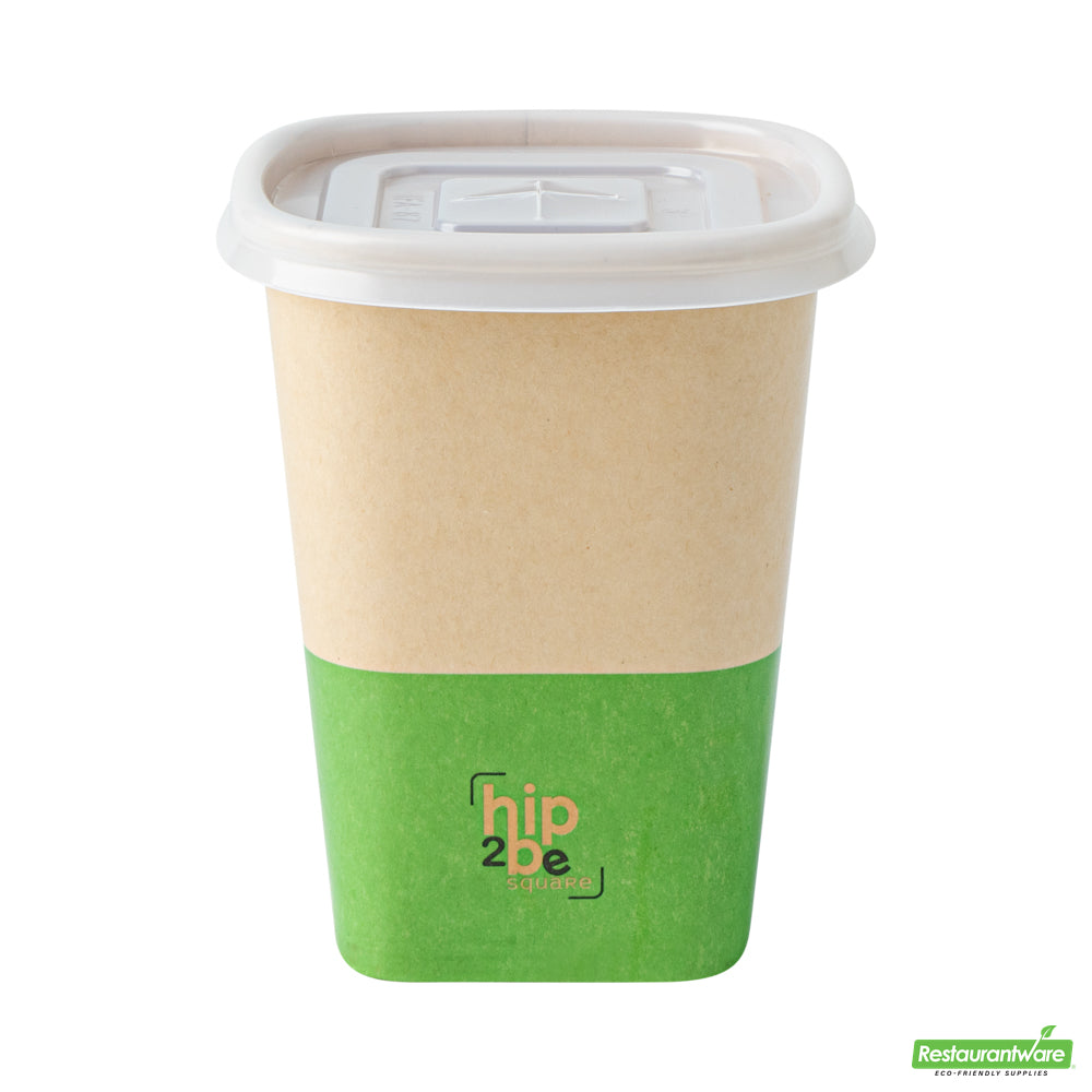 Wholesale Restaurantware Hip 2 Be Square Frosted Plastic Straw Lid - Fits 12, 16 and 22 oz- Bulk