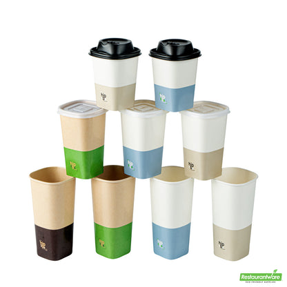 Wholesale Restaurantware Hip 2 Be Square Frosted Plastic Straw Lid - Fits 12, 16 and 22 oz- Bulk