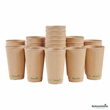 Wholesale Restaurantware Sustain 16 Oz Kraft Paper Coffee Cup 25 ct- Bulk