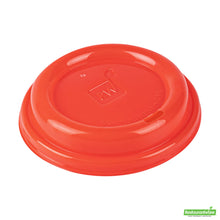 Wholesale Restaurantware Restpresso Glossy Red Plastic Coffee Cup Lid - Fits 8, 12, 16 and 20 oz- Bulk
