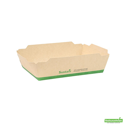 Wholesale Restaurantware 34 Oz Bamboo Paper Medium Click Lock Container- Bulk