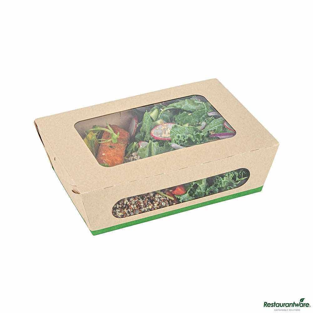 Wholesale Restaurantware Sustain 57 Oz Bamboo Paper Extra Large Bio Take Out Container 50 ct- Bulk