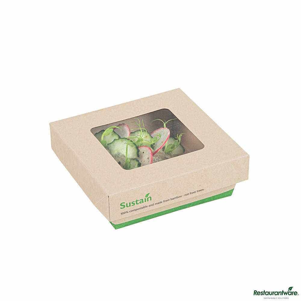 Wholesale Restaurantware Sustain 13 Oz Bamboo Paper Small Take Out Container 50 ct- Bulk
