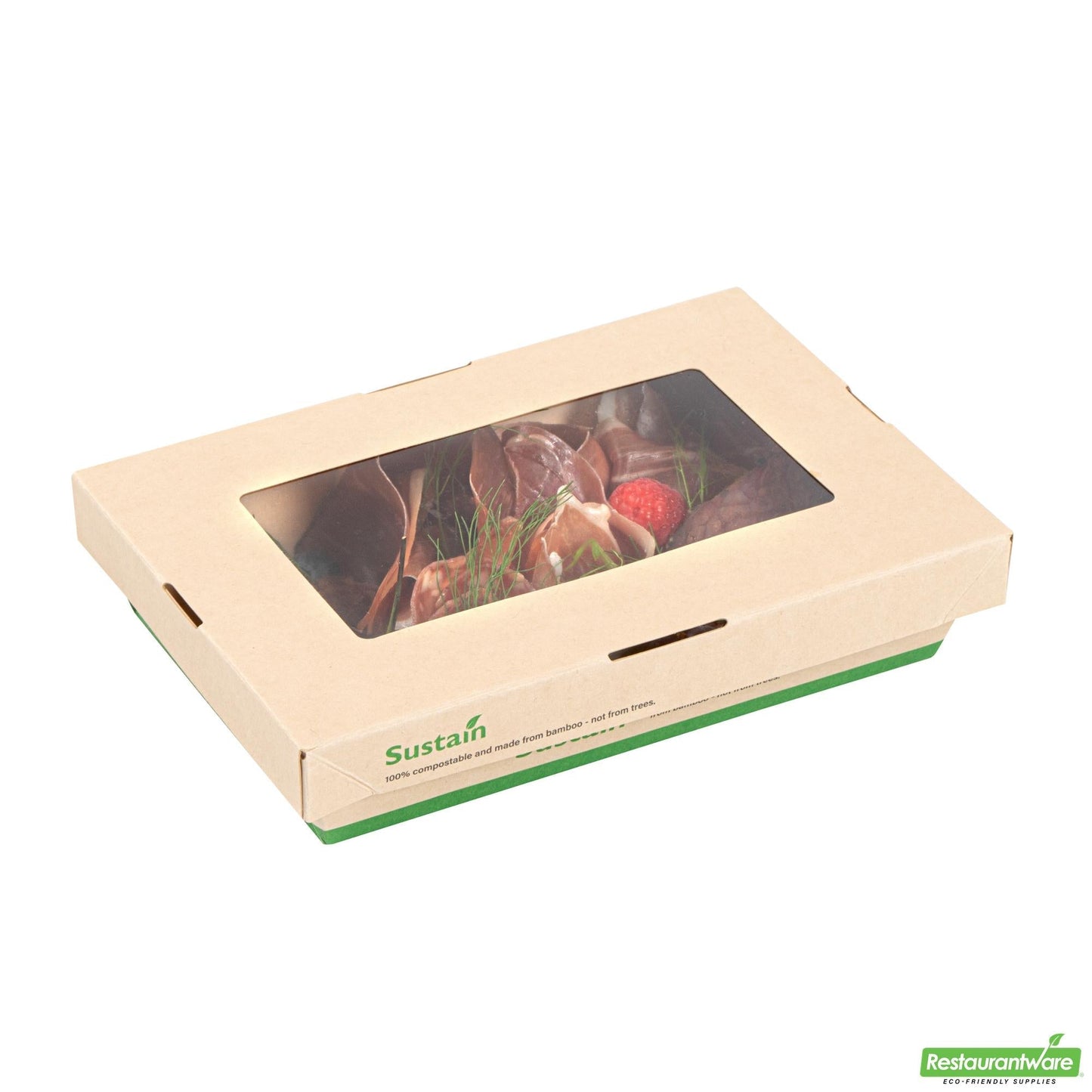 Wholesale Restaurantware 28 Oz Bamboo Paper Small Take Out Container - 7.5" X 5.1" X 1.6"- Bulk