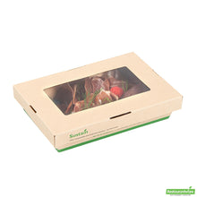 Wholesale Restaurantware 28 Oz Bamboo Paper Small Take Out Container - 7.5" X 5.1" X 1.6"- Bulk