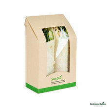 Wholesale Restaurantware Sustain Bamboo Paper Sandwich / Wrap Take Out Container 50 ct- Bulk