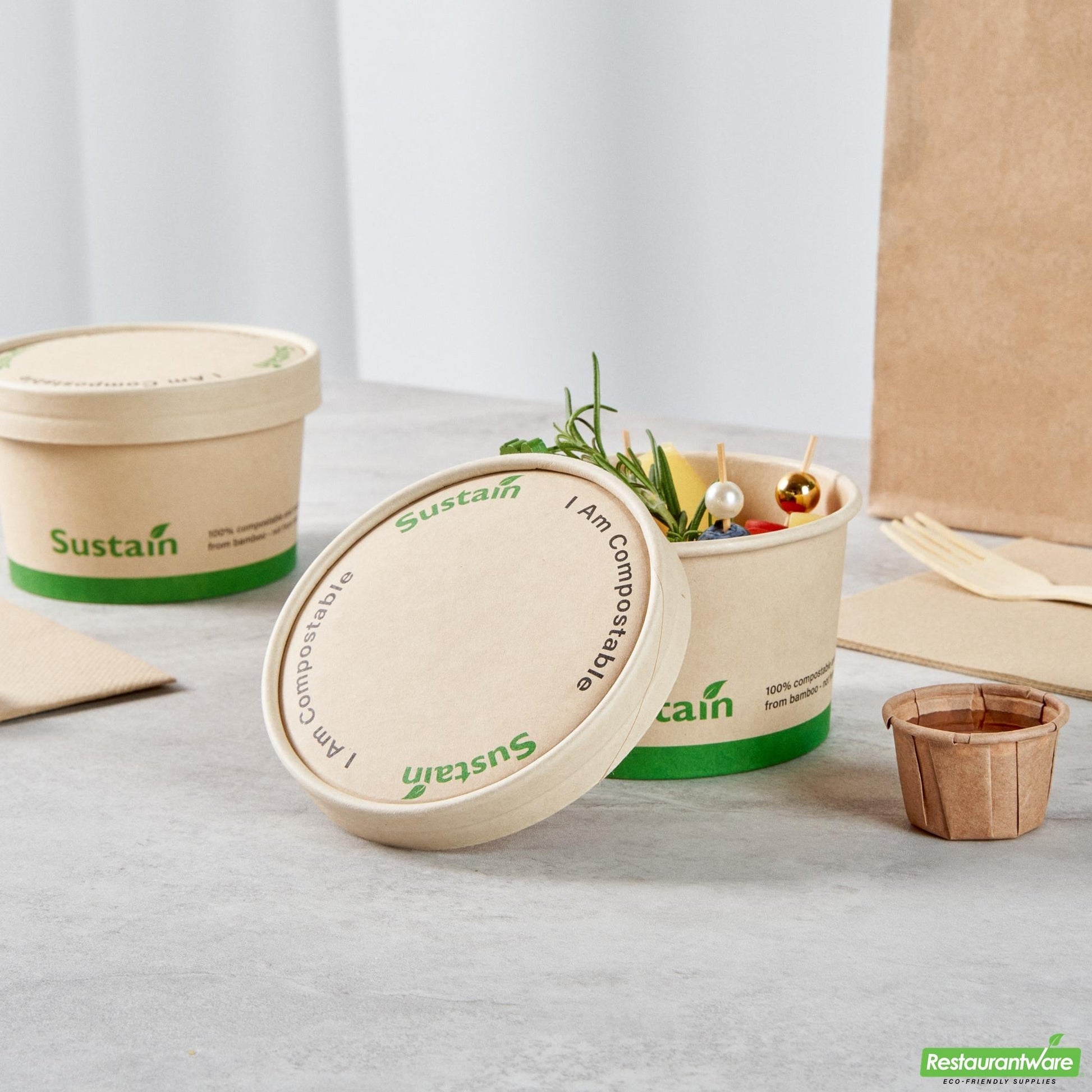 Wholesale Restaurantware Round Bamboo Paper to Go Cup Lid - with Pla Lining, Fits 12 Oz- Bulk