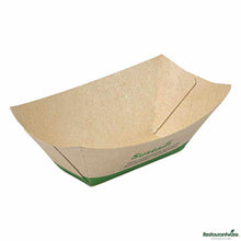 Wholesale Restaurantware Sustain 2 Oz Bamboo Paper Food Tray / Boat 50 ct- Bulk