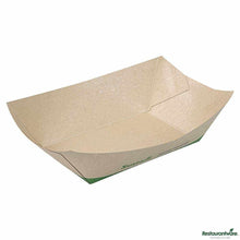 Wholesale Restaurantware Sustain 1 Lb Bamboo Paper #100 Food Tray / Boat 50 ct- Bulk