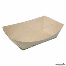 Wholesale Restaurantware Sustain 2 Lb Bamboo Paper #200 Food Tray / Boat 50 ct- Bulk