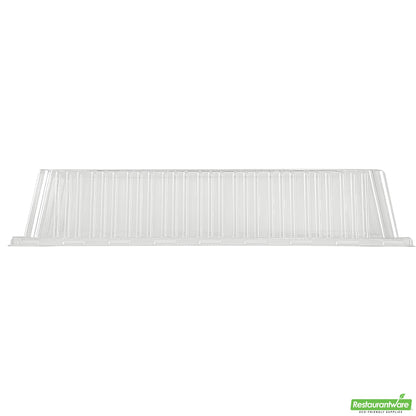 Wholesale Restaurantware Taipei Rectangle Clear Plastic Lid - Fits 15 1/4 x 10 3/4 Poplar Plate- Bulk