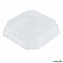 Wholesale Restaurantware Sustain Octagonal Clear PLA Plastic Dome Lid 25 ct- Bulk
