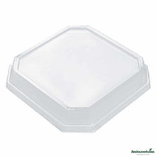 Wholesale Restaurantware Sustain Octagonal Clear PLA Plastic Dome Lid 25 ct- Bulk