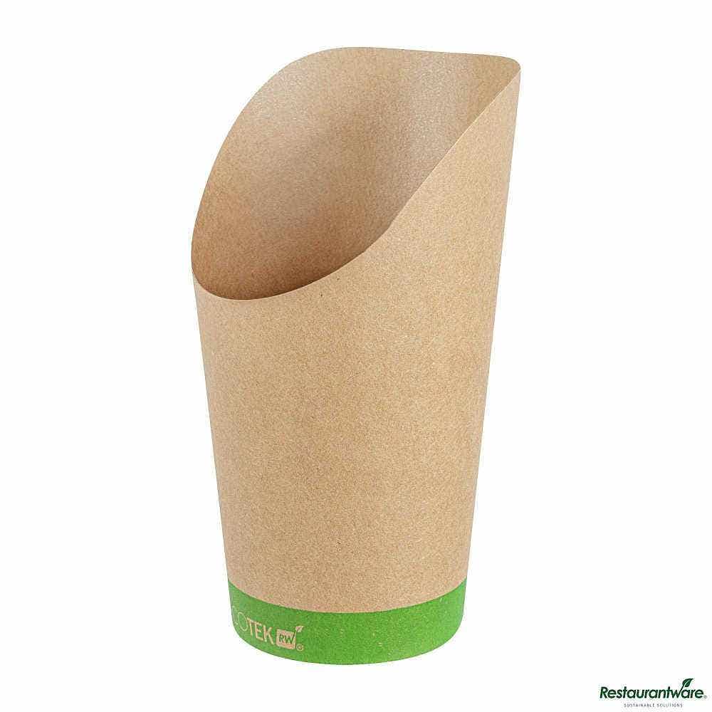 Wholesale Restaurantware Sustain 16 Oz Round Kraft Paper Incline Cup 25 ct- Bulk