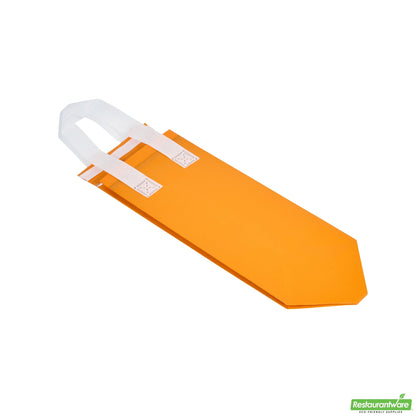 Wholesale Restaurantware Bag Tek Orange Insulated Take Out Bag - Tamper-Evident - 4 3/4 X 4 X 11 - 100 Count Box- Bulk