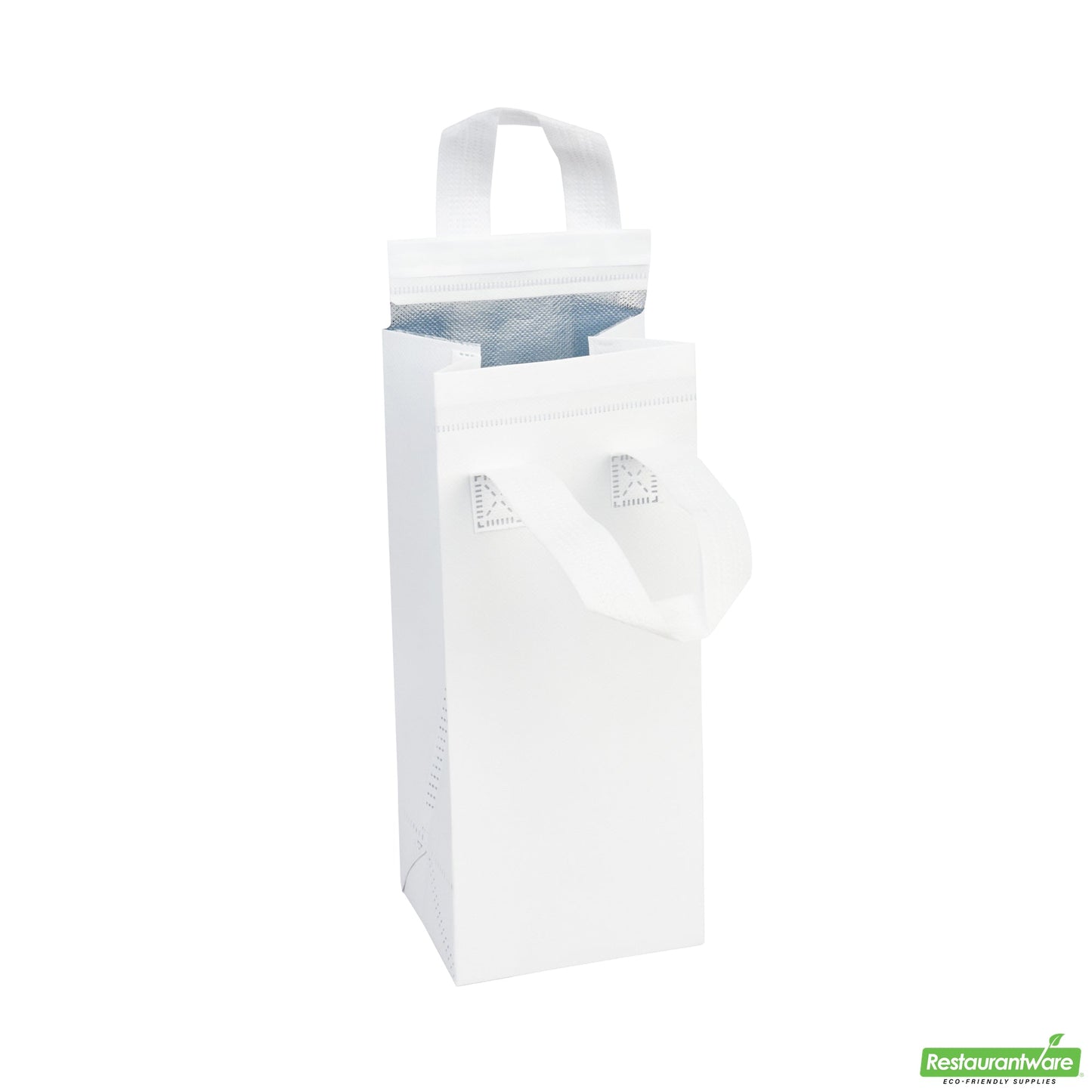 Wholesale Restaurantware Bag Tek White Insulated Take Out Bag - Tamper-Evident - 4 3/4 X 4 X 11 - 25 Count Box- Bulk
