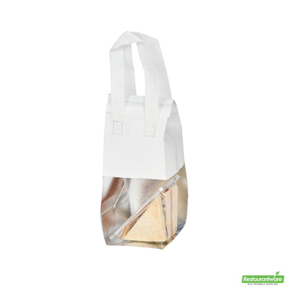 Wholesale Restaurantware Bag Tek White Insulated Take Out Bag - Tamper-Evident - 4 3/4 X 4 X 11 - 100 Count Box- Bulk