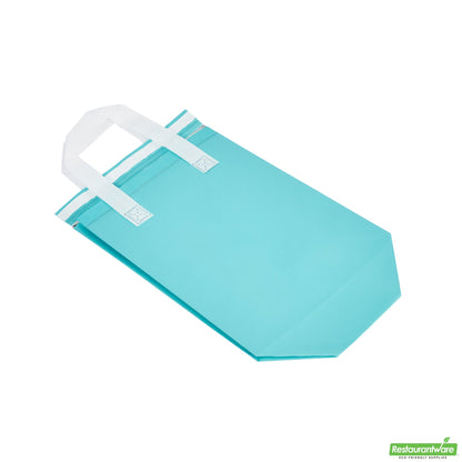Wholesale Restaurantware Bag Tek Teal Insulated Take Out Bag - Tamper-Evident - 8 1/4 X 4 1/4 X 10 3/4 - 100 Count Box- Bulk
