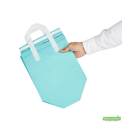 Wholesale Restaurantware Bag Tek Teal Insulated Take Out Bag - Tamper-Evident - 9 1/2 X 6 X 10 1/4 - 100 Count Box- Bulk